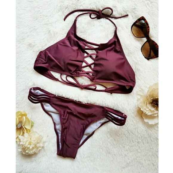 Other - FINAL SALE  💜Plum colored women's bikini💜